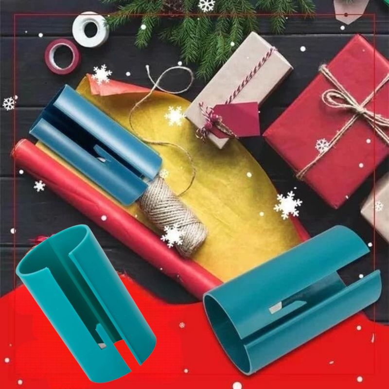 GiftGlide™ (1+1 GRATIS) | Geschenkpapierschneider für Weihnachten
