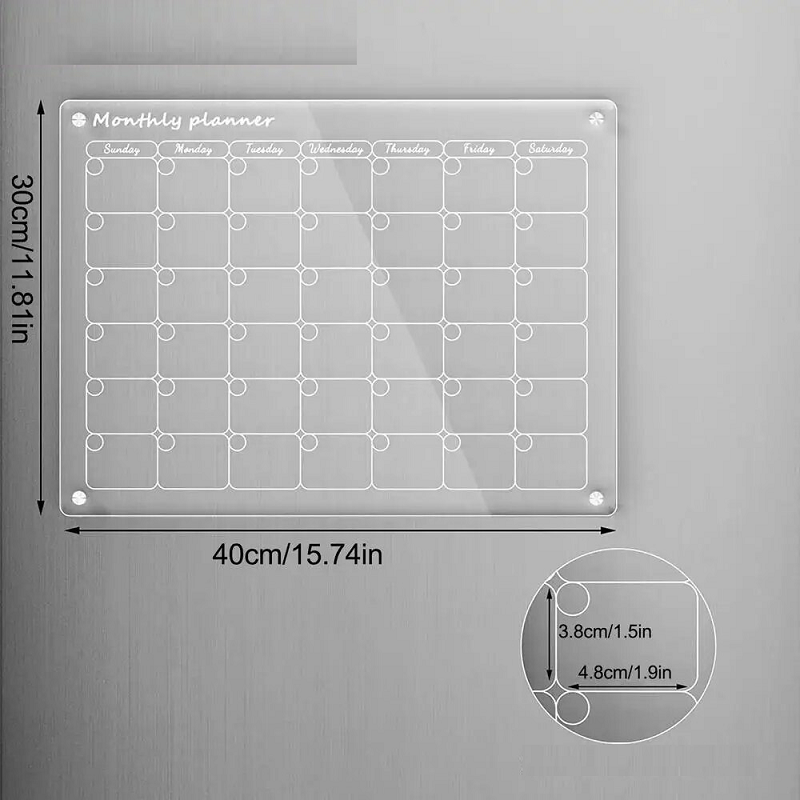 PlexiPlan™ | Acryl-Magnetische Kalendertafel