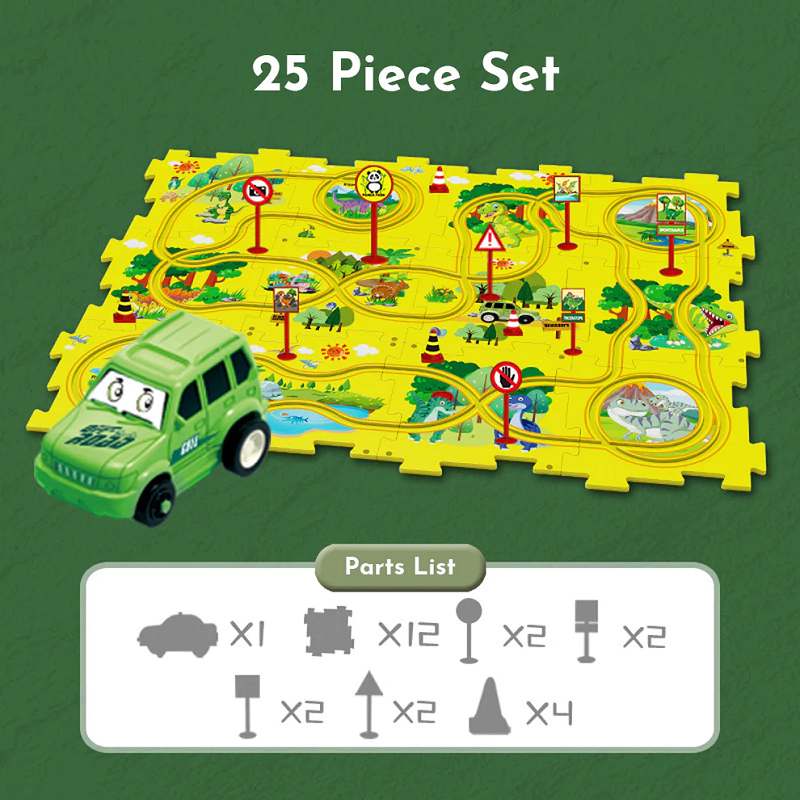 PuzzleRacer™ | Kinder-Autobahn-Set