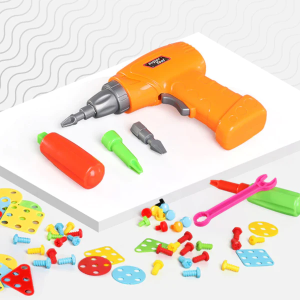Drill-Kiddo™ | Elektrisches D-I-Y-Puzzle-Bohrer-Spielzeug