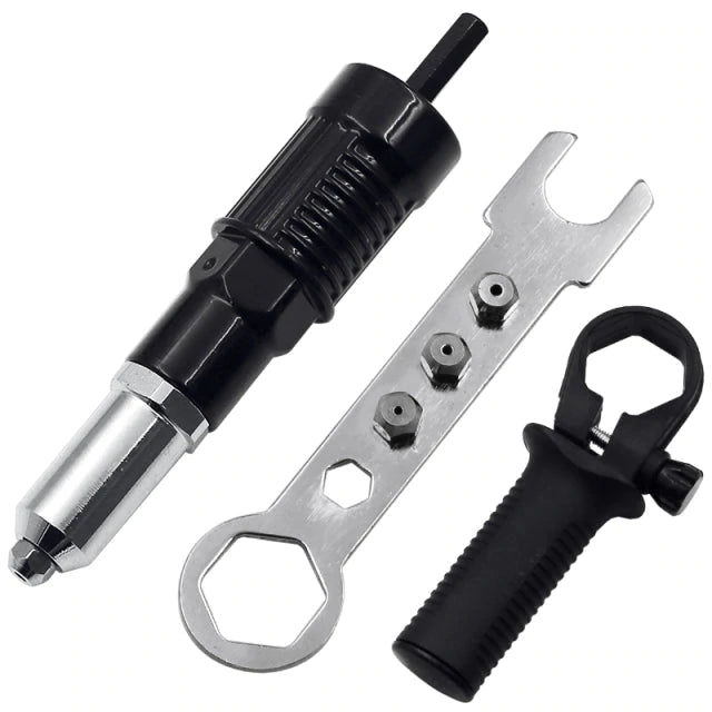 Revi Pro™ | Professionelles Nietpistolen-Adapter-Kit mit 4 Stück verschiedenen, passenden Düsenbolzen