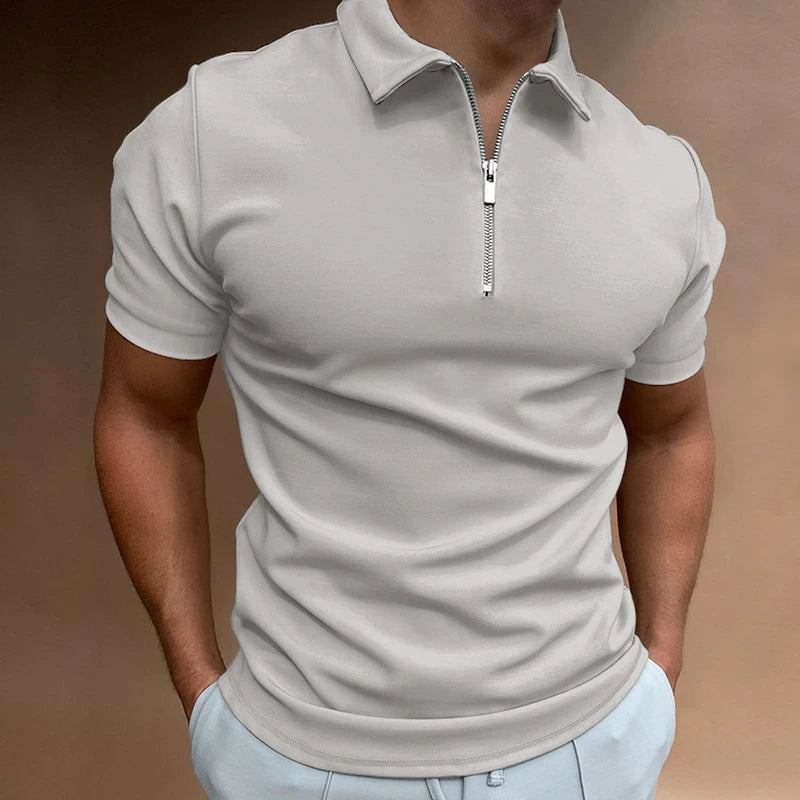 Santi™ | Poloshirt mit Reißverschluss